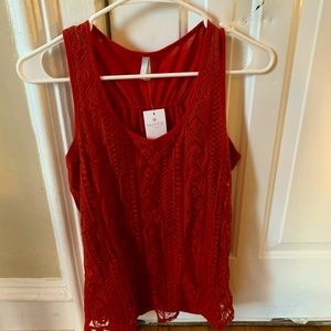 Lace tank top